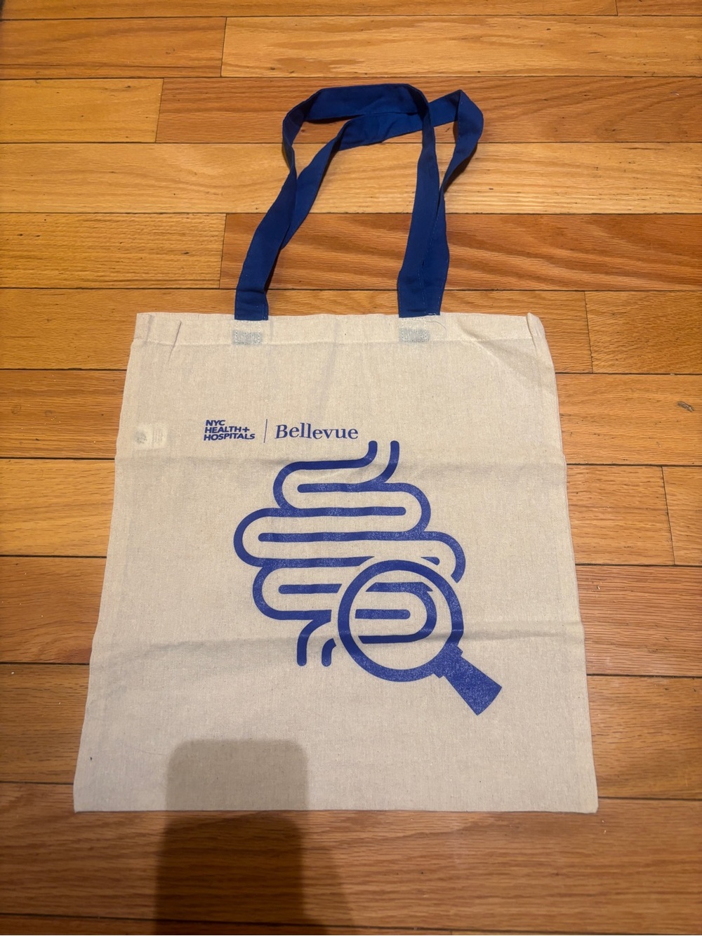 NYC Bellevue Hospital Original Tote Bag Blue x Cream Color One Size